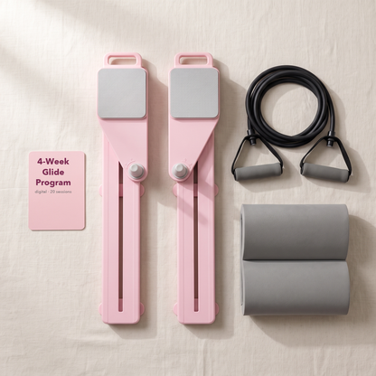 Complete Studio Kit: two planks, resistance cords, knee pads, 4-Week Glide Program
